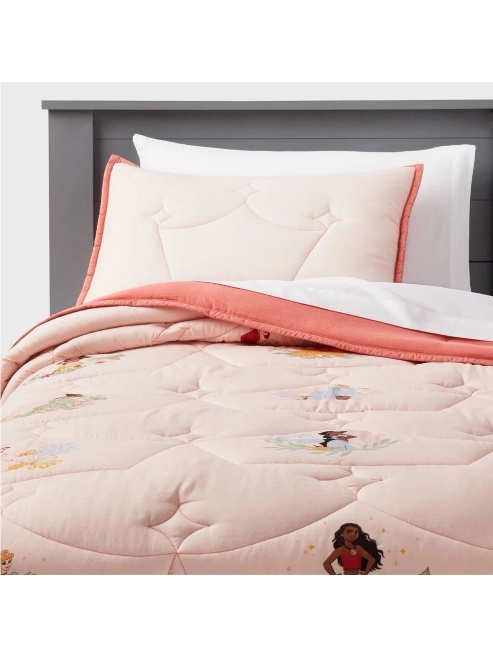 Pillowfort Twin Princess Characters Kids' Quilt & Sham Set Disney Collection NEW